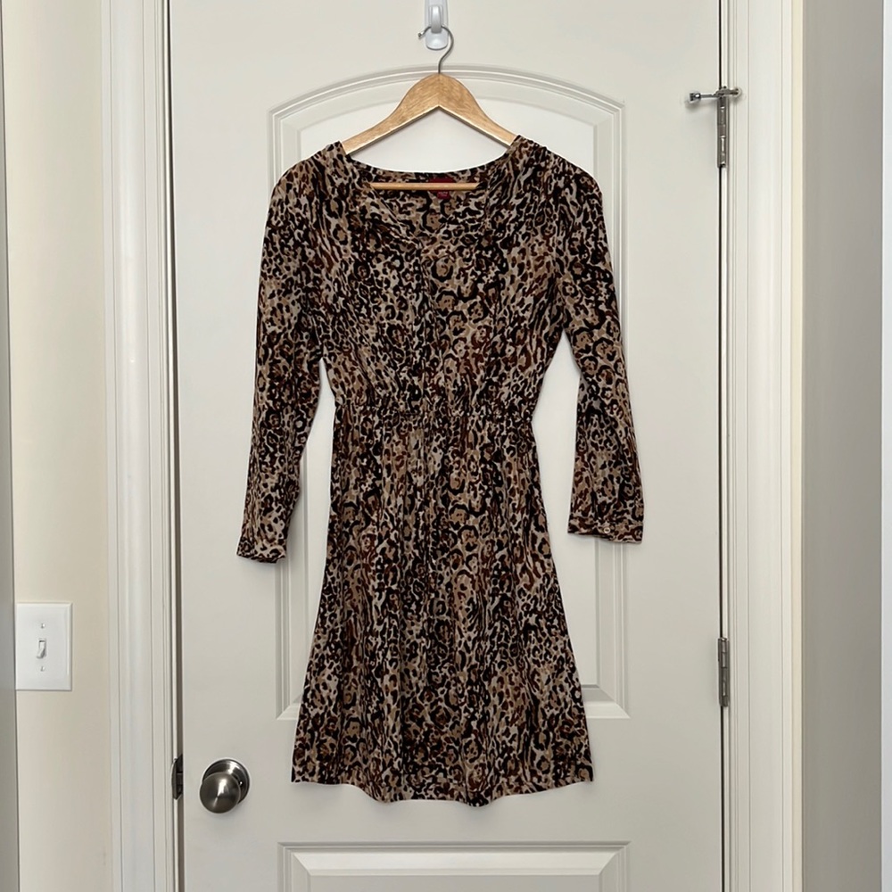 Target/Merona Leopard Dress XS